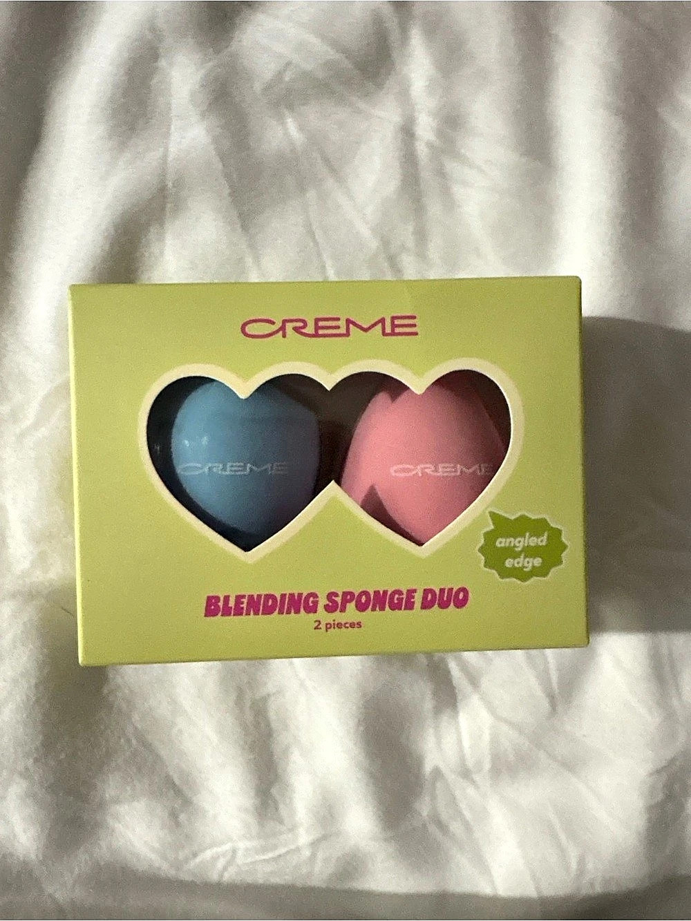Creme Blending Sponge Duo Makeup Sponge Duo in Blue & Pink NWT